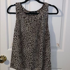Cheetah print tank top